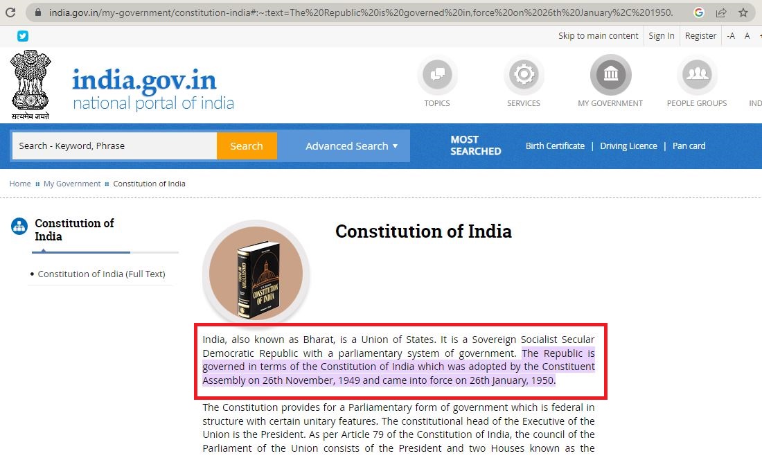 indian constitution
