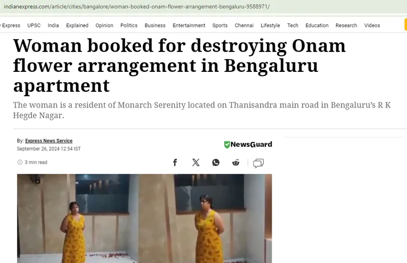 Destorying the pookolam